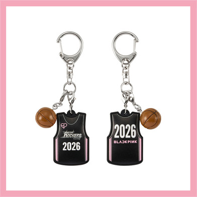 BLACKPINK × SUNROCKERS バスケシャツ型キーホルダー